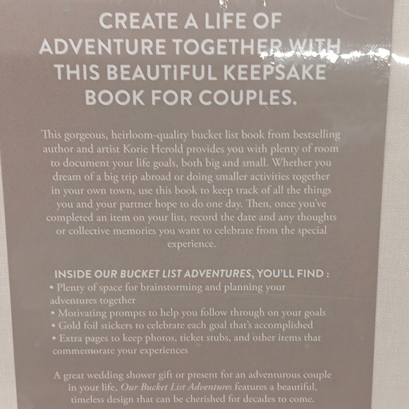Our Bucket List Hardcover SEALED NWT - Picture 3 of 3